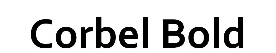 Corbel Bold cкачати шрифт безкоштовно